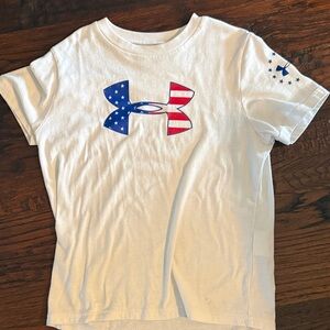 Under Armour Kids Tee with Patriotic Logo